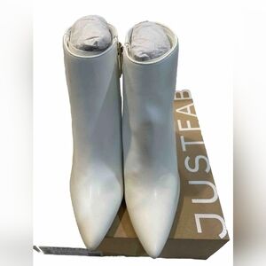 JustFab White Women's Boots